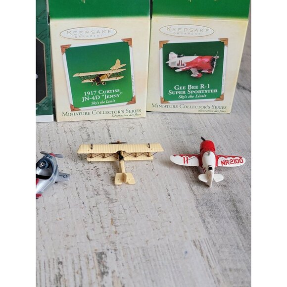 Hallmark Variety airplane kiddie car miniature Jenny sportster ornament Xmas - Picture 6 of 6